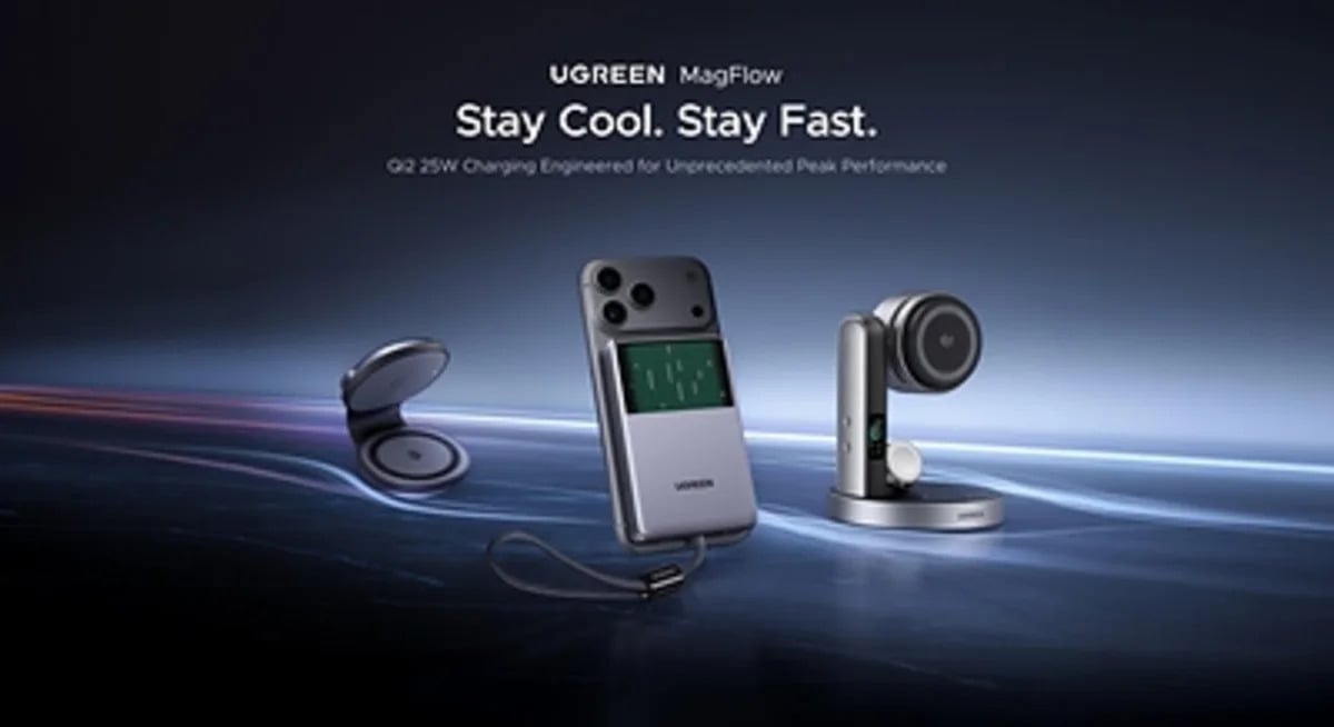 UGREEN Launches MagFlow Pro, World's First Liquid-Cooled Qi2 Power Bank