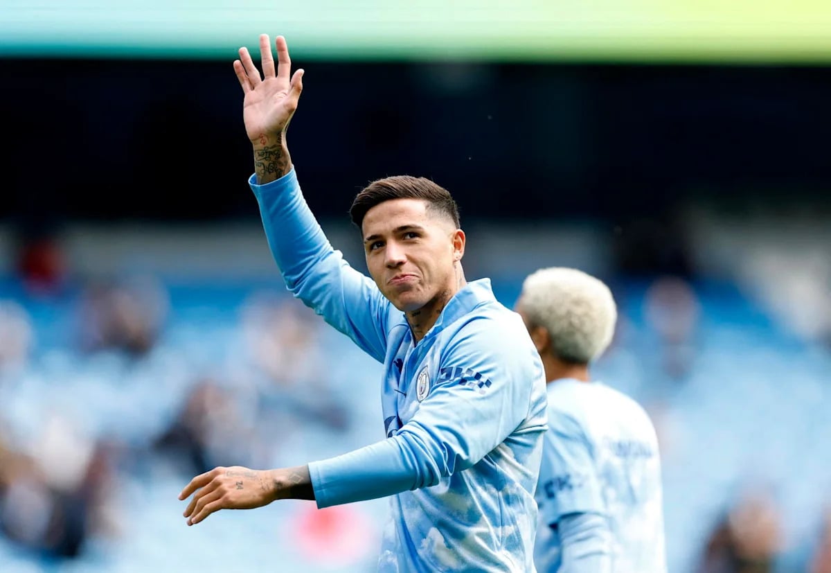 Enzo Fernandez scores first Man City goal in 5-3 victory over Sunderland