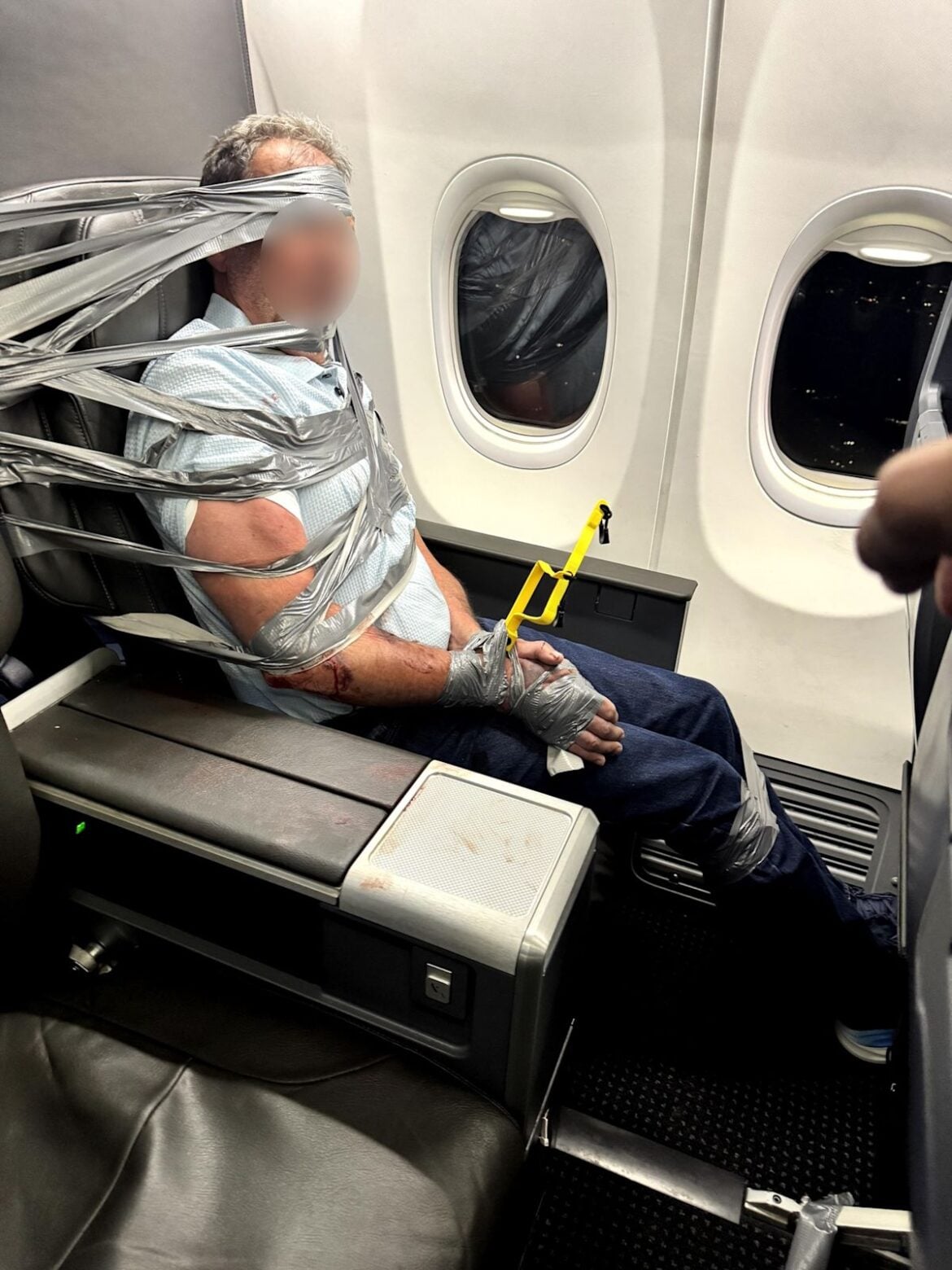 Unruly Passenger Lundeen Duct Taped During Flight