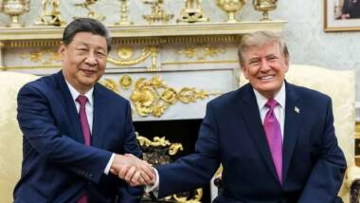 Actor: Donald Trump Action: Met with Object: China's Xi Jinping Corrected headline: Trump Meets with Xi Amid Trade Ceasefire