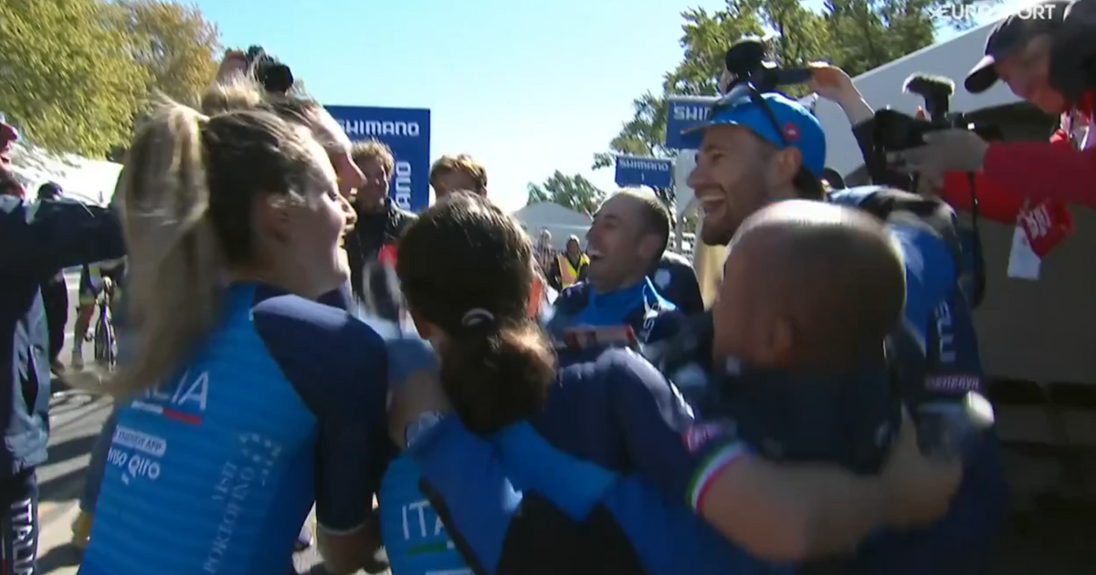Dolblije Italianen na zege op WK Mixed Relay