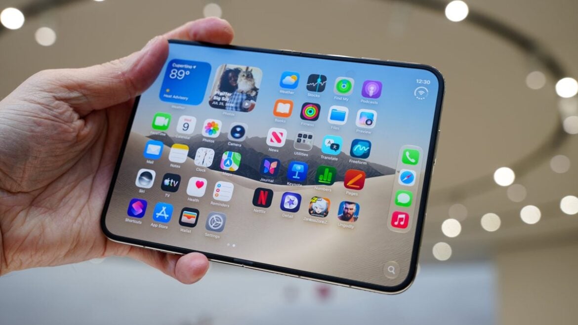 Apple Unveils iPhone Duo Foldable With 7.6-Inch Display and $1,999 Price Tag
