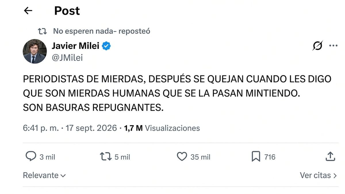 Javier Milei Attacks Press on X Amid GDP Contraction