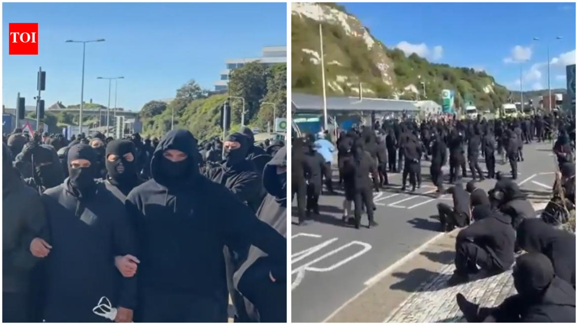 Port of Dover Gridlock as Masked Stop the Boats Protesters Block Roads