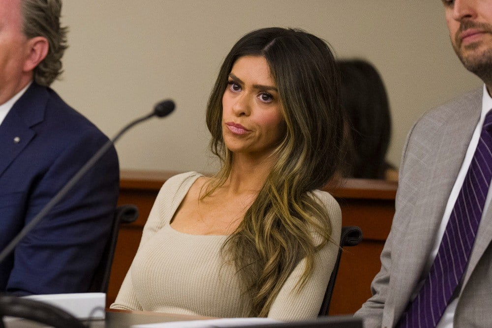SALT LAKE CITY, UT - APRIL 30: Taylor Frankie Paul appears during a hearing regarding protective orders between Paul and