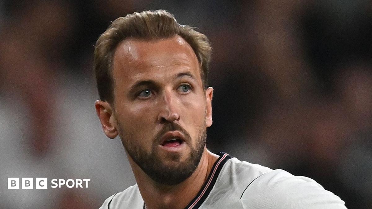 Harry Kane in action for England