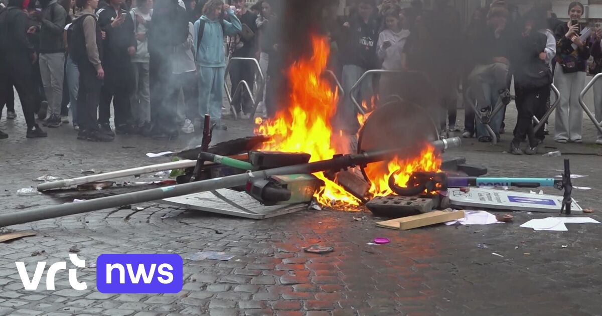 Liège Students Protest Budget Cuts with Vandalism and Arrests