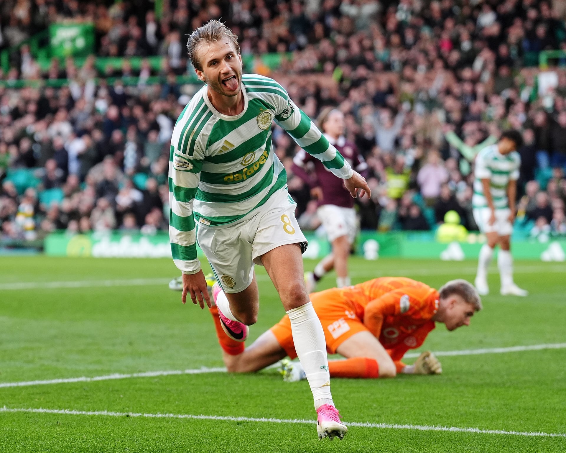 Celtic Thrash Hearts 7-1 to Pull Four Points Clear