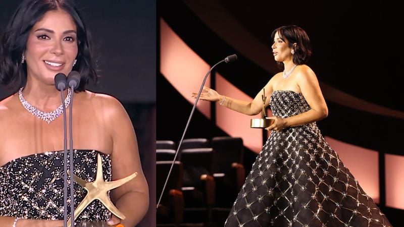 Mona Zaki Receives Achievement Award at El Gouna Film Festival