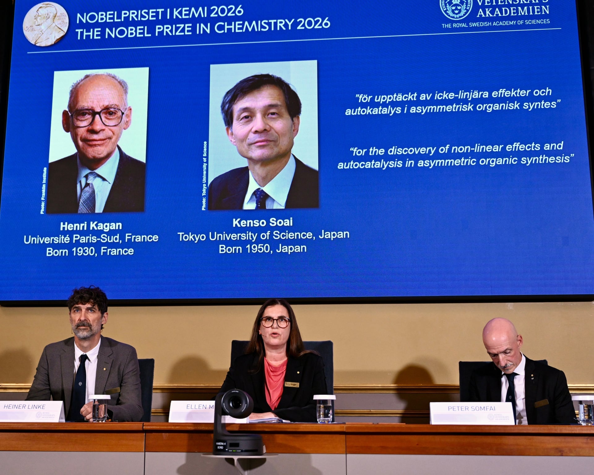 12 Million Kronor Nobel Prize Goes to Kagan and Soai for Chirality Work