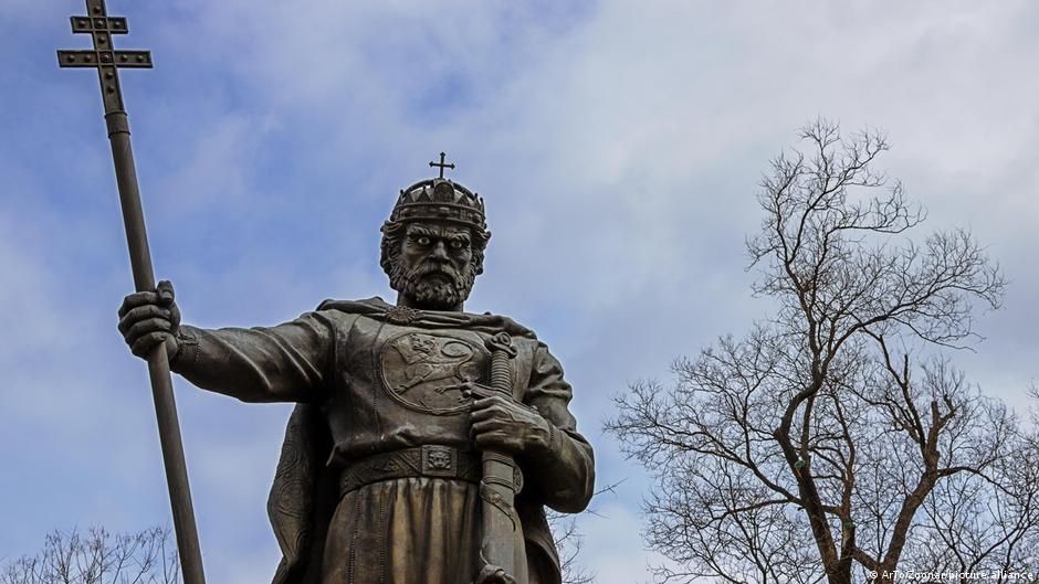A statue of Czar Samuel in Sofia, Bulgaria