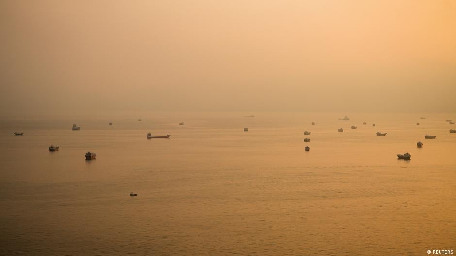 Ships in the Strait of Hormuz