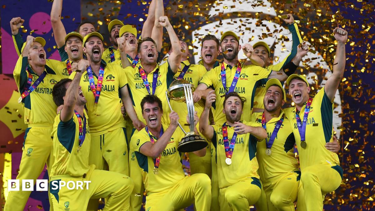 Australia celebrate winning the World Cup in 2023