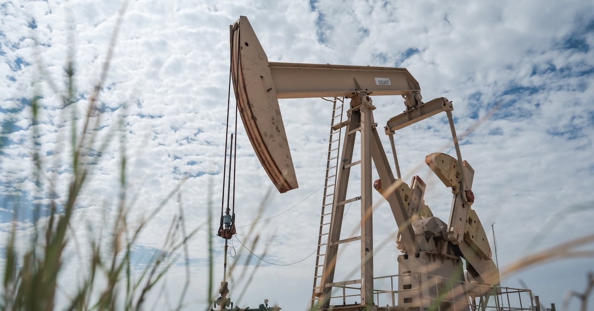 A pumpjack operates outside of Garden City, Texas, US, on Thursday, Oct. 15, 2026. Oil was set for a second weekly advance