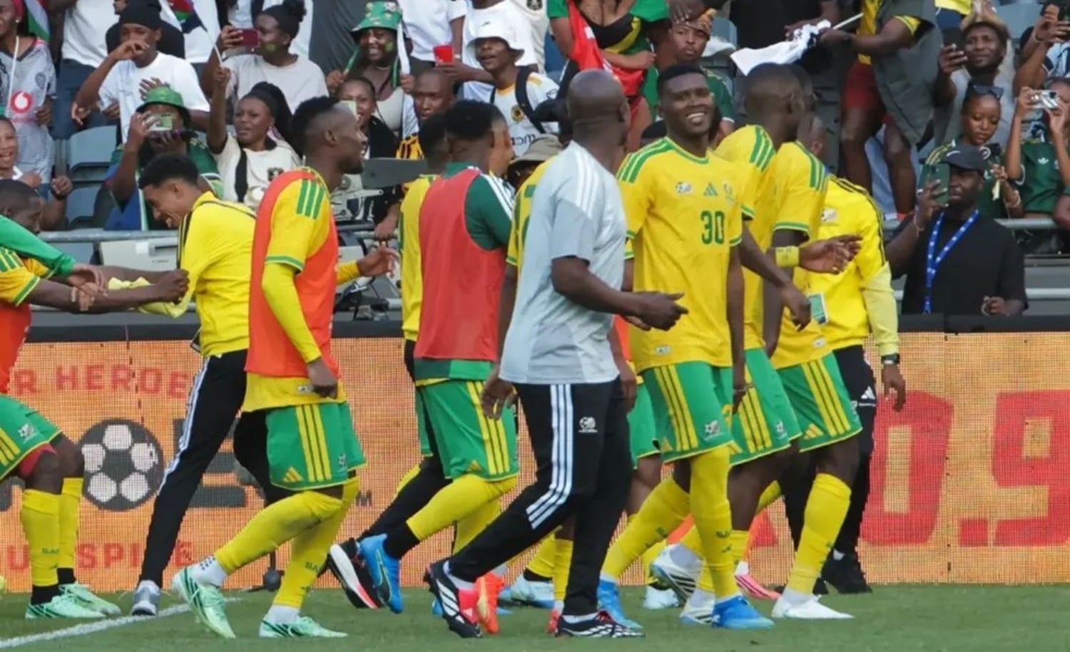 Pitso Mosimane Vows Support for Injured Bafana Bafana Midfielder Bathusi Aubaas