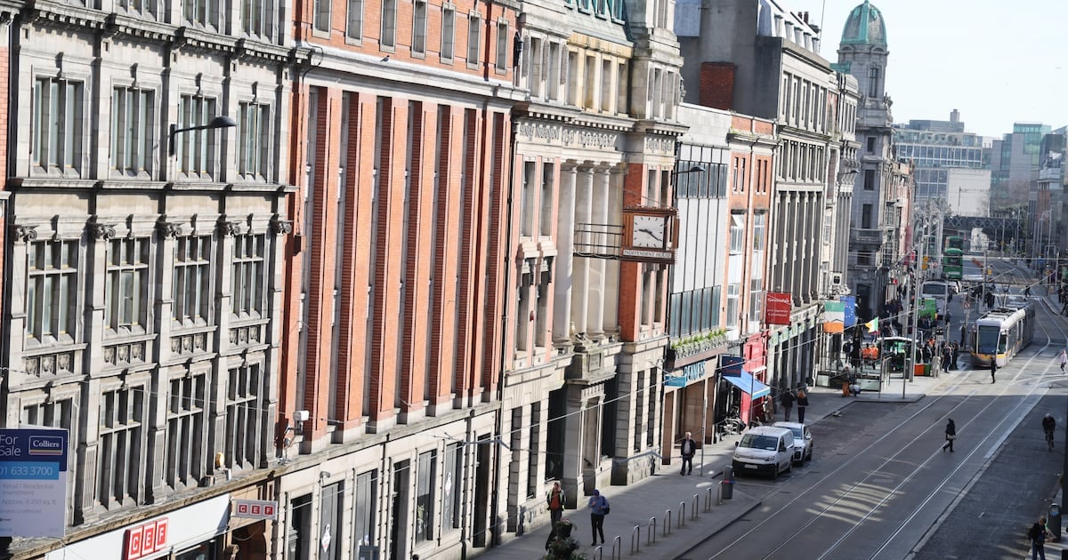 Gardaí observed a male cyclist acting suspiciously on Abbey Street in Dublin city centre. Photograph: Bryan O’Brien/The