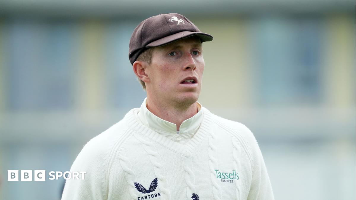 Zak Crawley walking on the pitch during a County Championship match for Kent in 2026