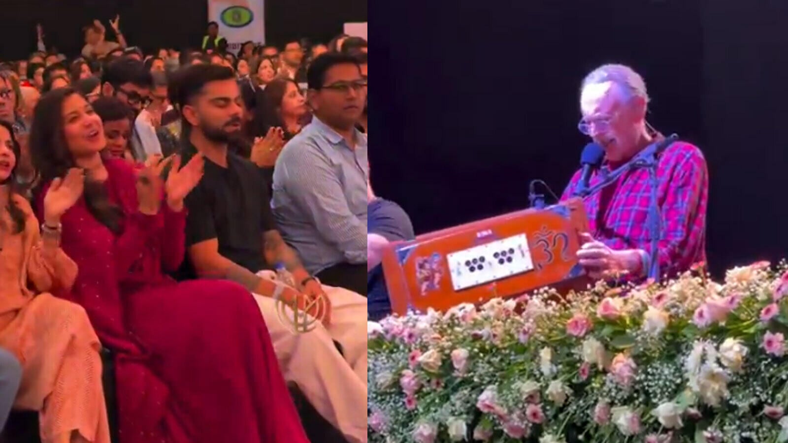 Virat Kohli and Anushka Sharma Attend Krishna Das Concert in Mumbai