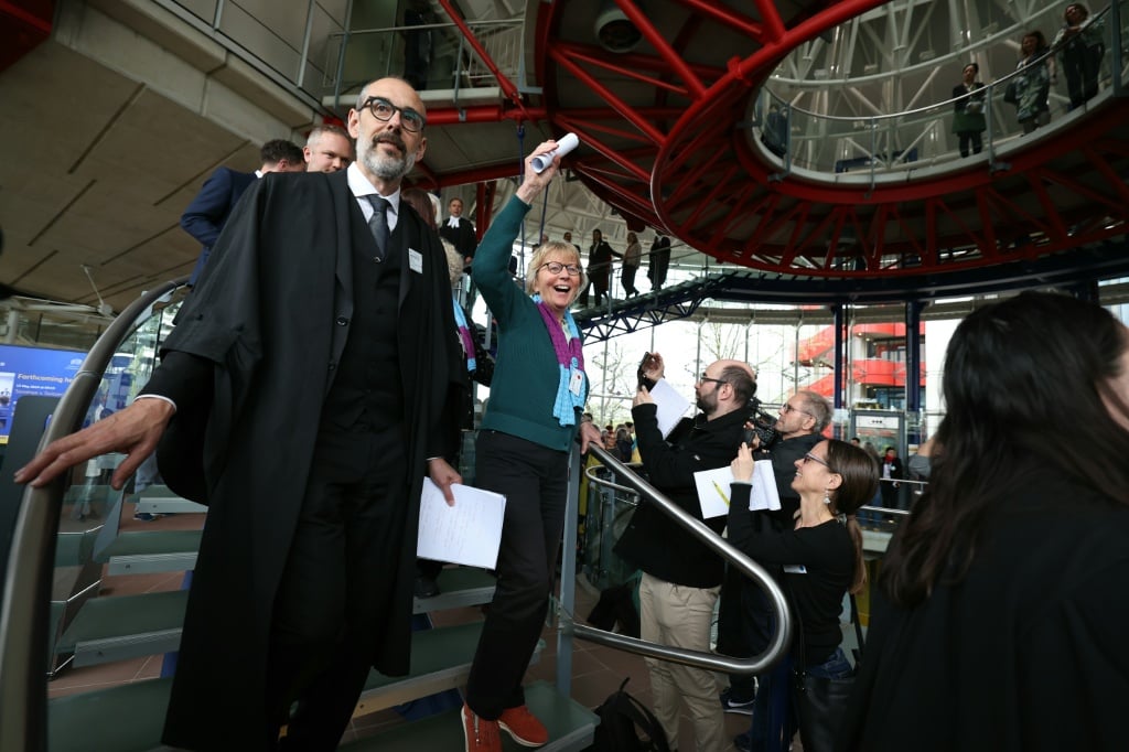 Swiss retirees celebrate a landmark victory at the European Court of Human Rights in April 2024, when the court for the