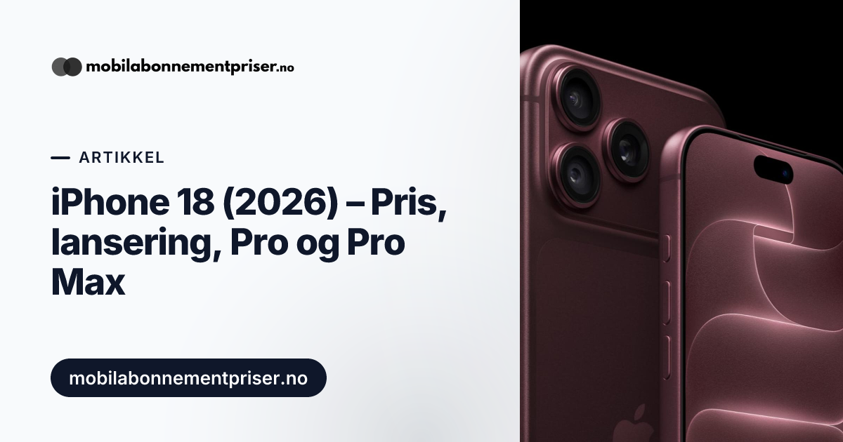 iPhone 18 Pro Launches in Norway With Starting Price of 15,990 Kroner