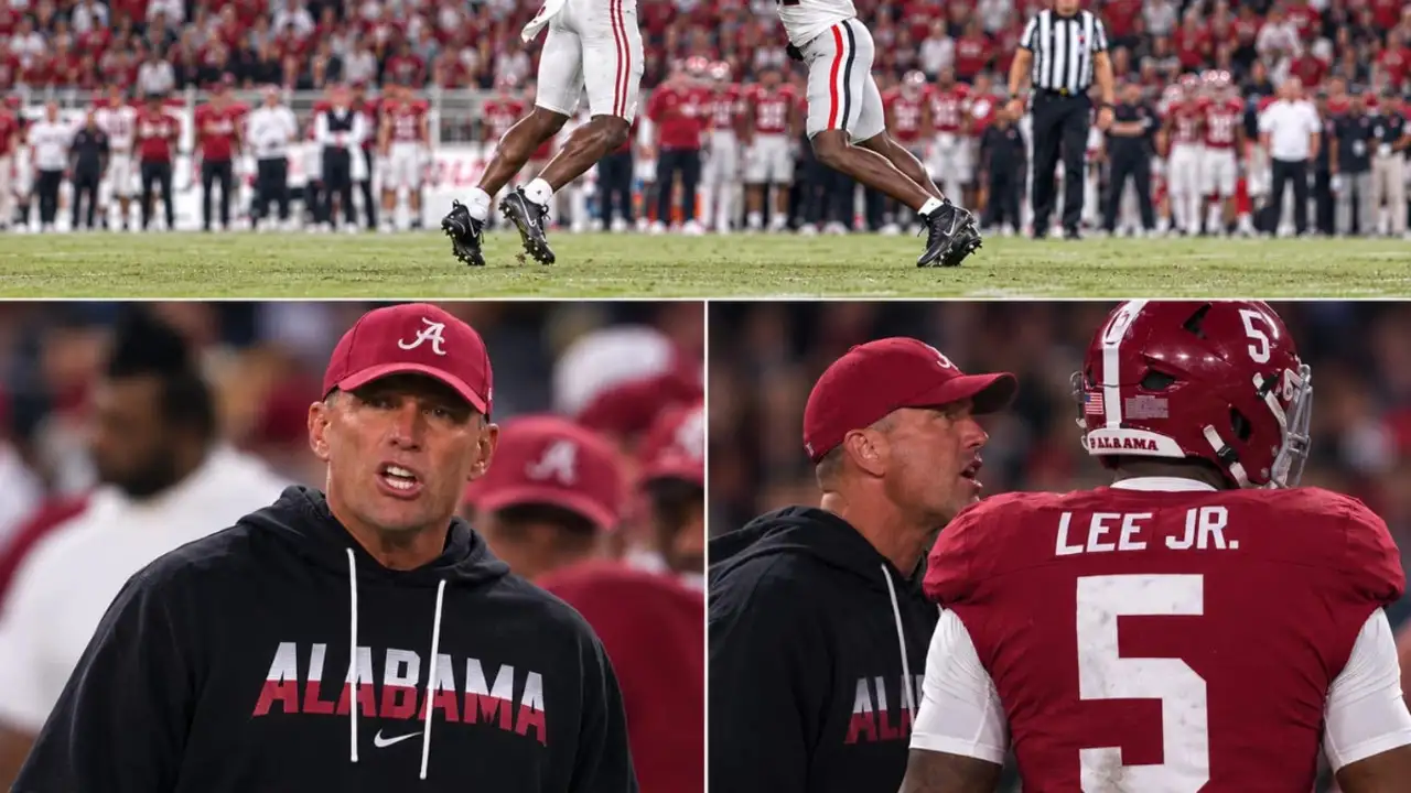 Kalen DeBoer Berates Dijon Lee Jr. After Costly Alabama Penalty