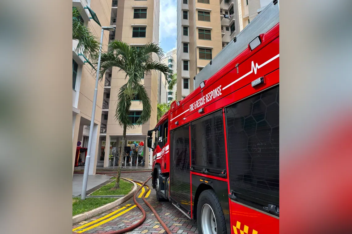 100 Evacuated and Three Taken to Hospital After Bukit Panjang HDB Flat Fire
