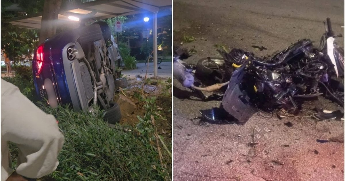 Fatal Tampines crash: Driver charged with fleeing scene where 2 people died