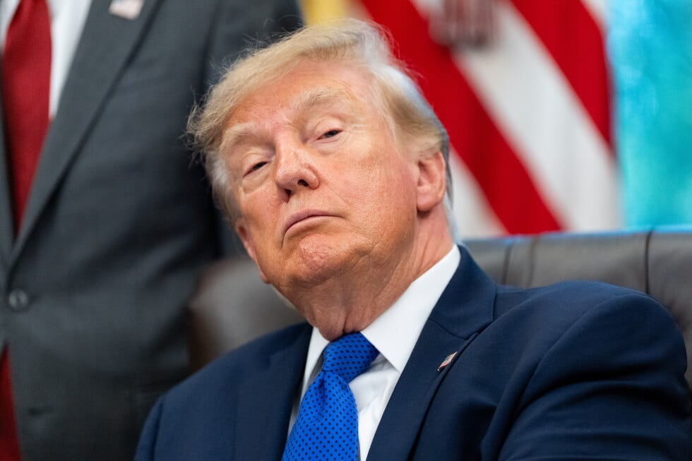 President Donald Trump speaks in the Oval Office of the White House, Monday, Sept. 28, 2026, in Washington. (AP Photo/Alex