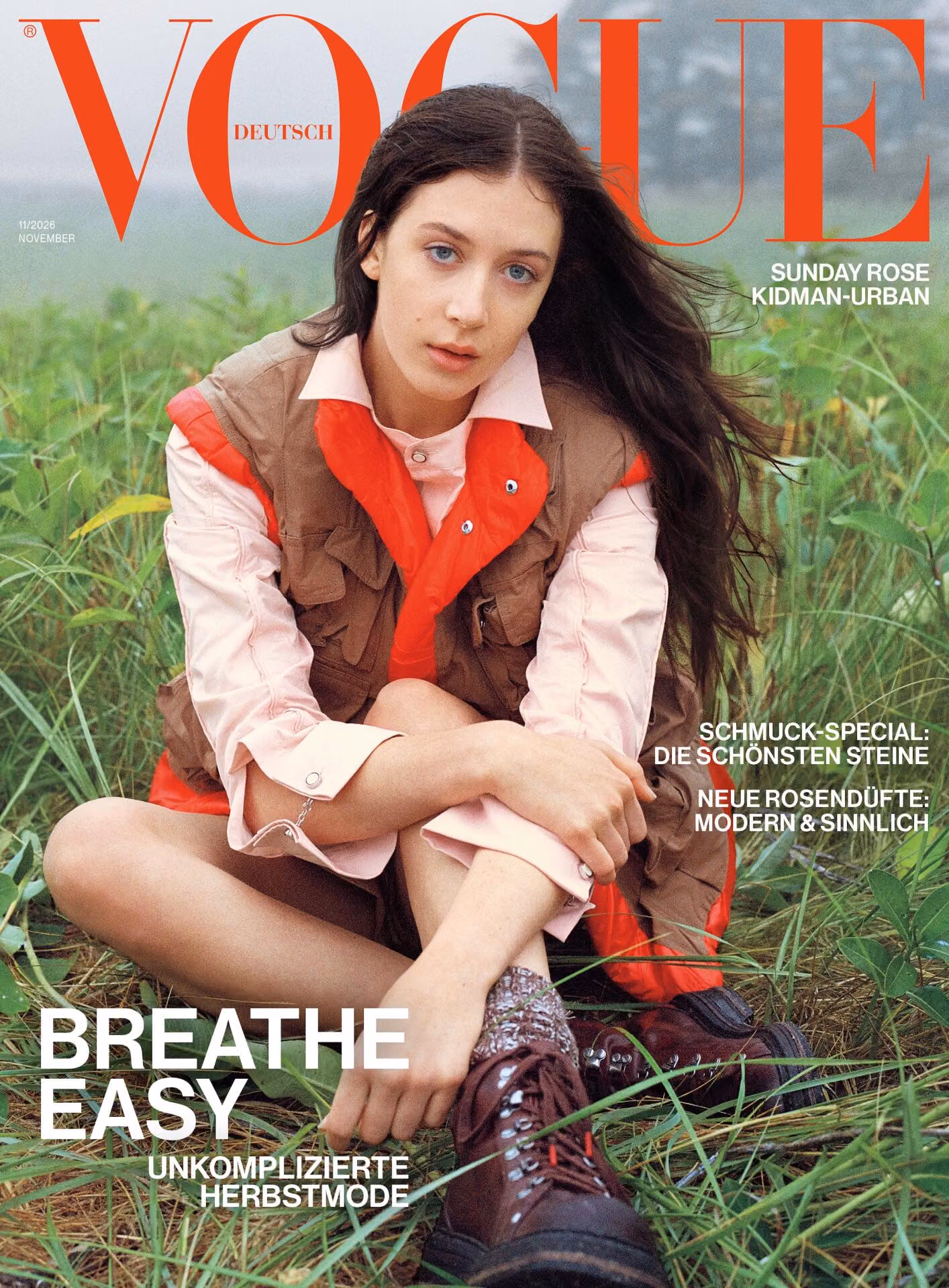 18-Year-Old Sunday Rose Kidman-Urban Debuts on Vogue Germany Cover