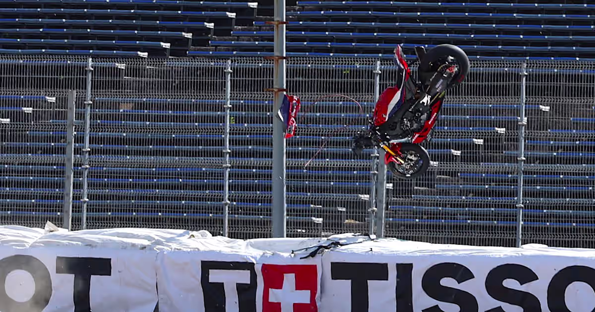 Jake Dixon Unscathed After High-Speed Jerez Crash As Honda Clears Barrier
