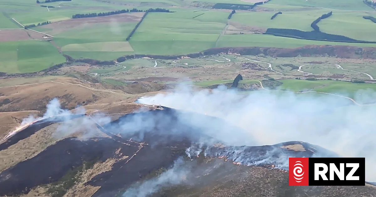 The scrub fire in the Centre Hill area