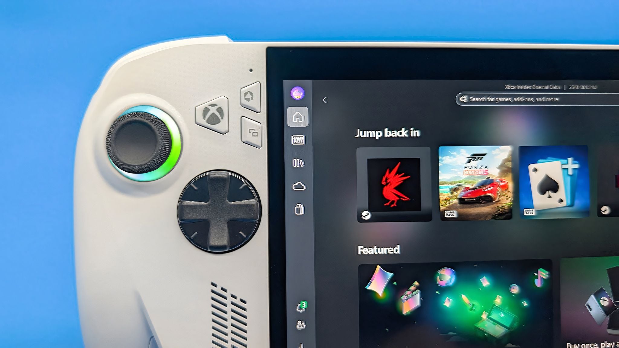 A closeup of the Xbox Ally