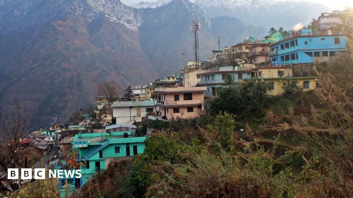 A general view of the Joshimath town is pictured in Chamoli district of Uttarakhand state on January 12, 2023