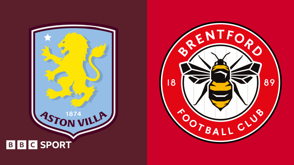 Aston Villa and Brentford club badges