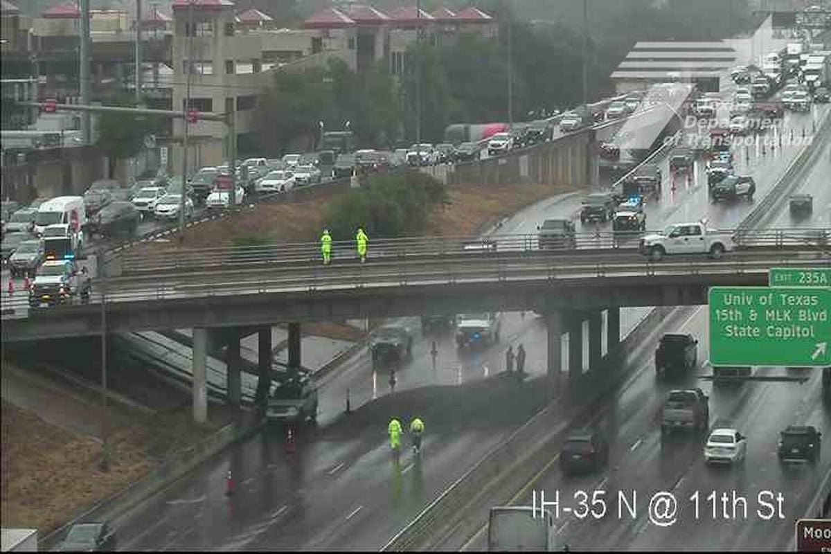Southbound I-35 Shut Down After 18-Wheeler Strikes Austin Bridge