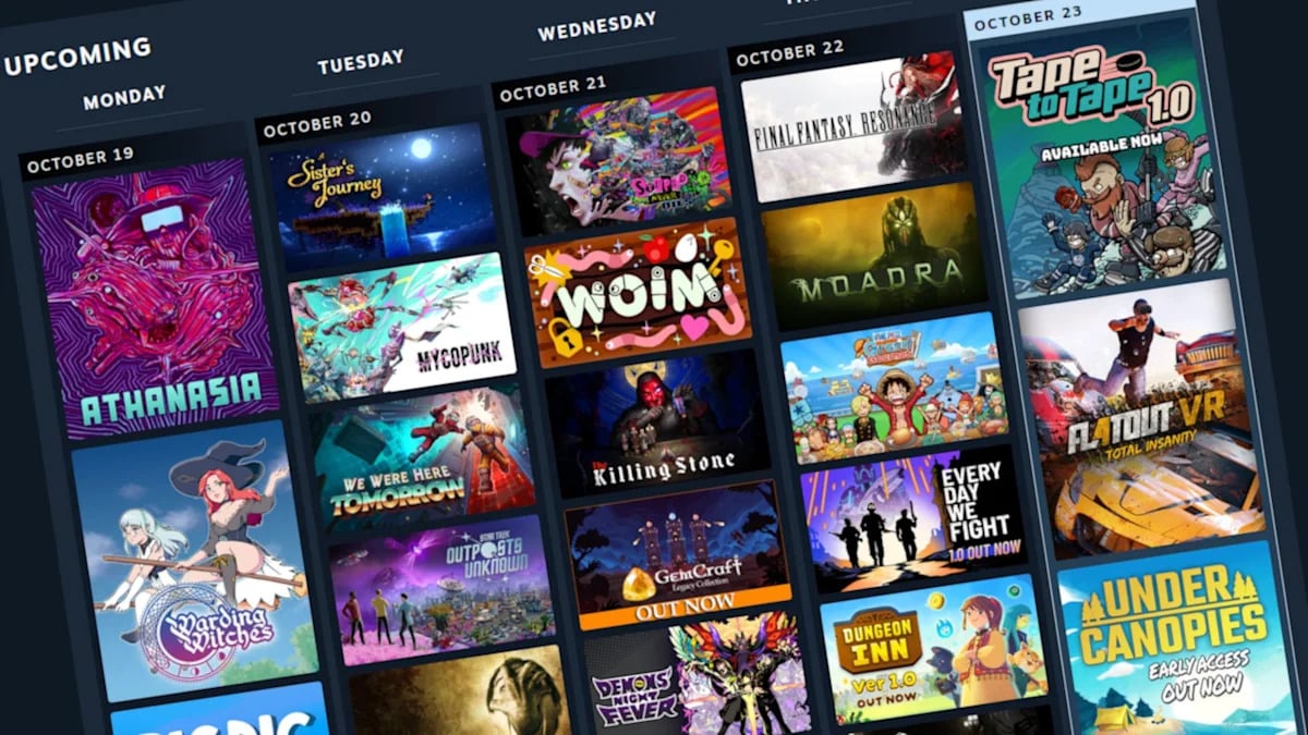 Valve Launches Steam Personal Calendar Feature Out of Beta