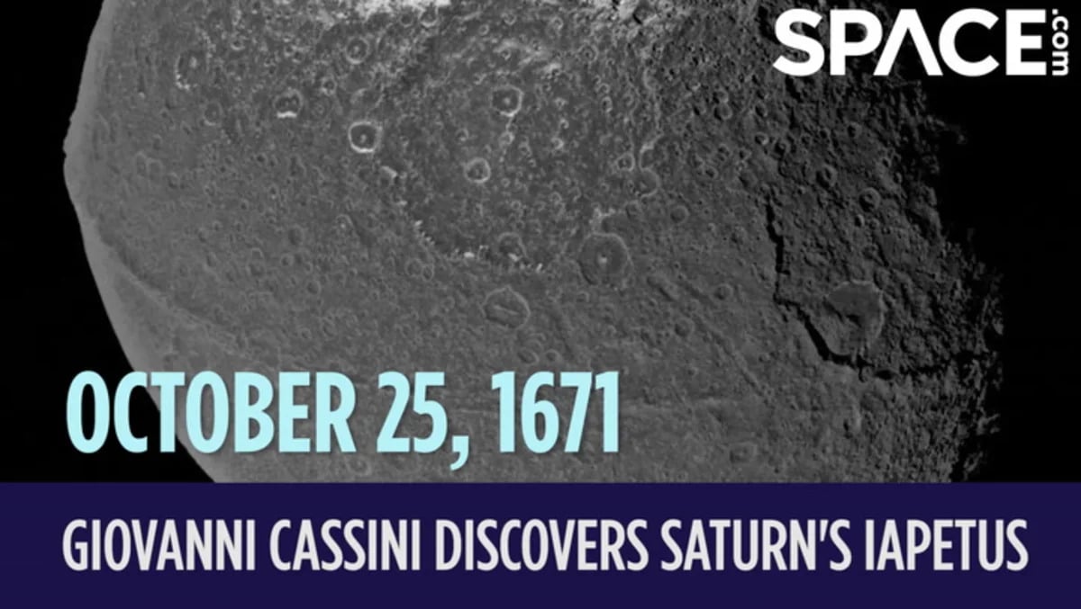 Giovanni Cassini Discovers Saturn Moon Iapetus in 1671