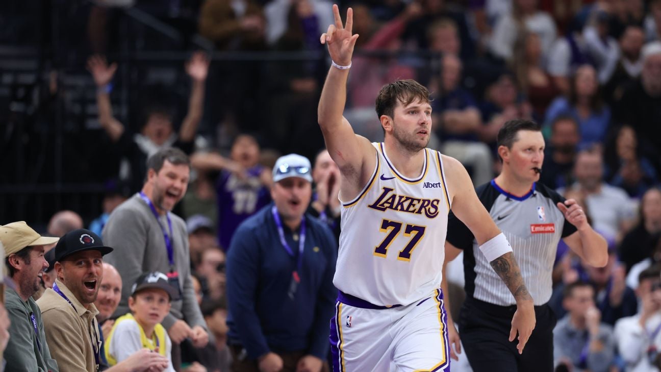 Luka Doncic Scores 52 Points as Lakers Beat Utah Jazz 132-123