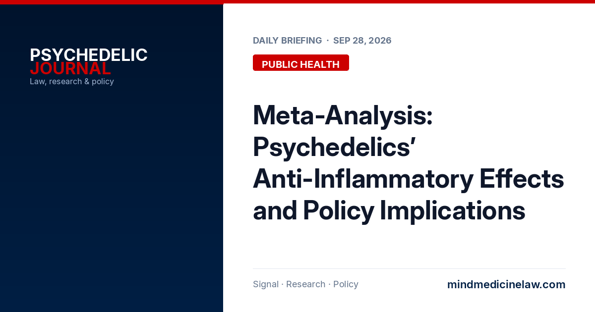 Psychedelics Reduce Inflammation, New Meta-Analysis Finds