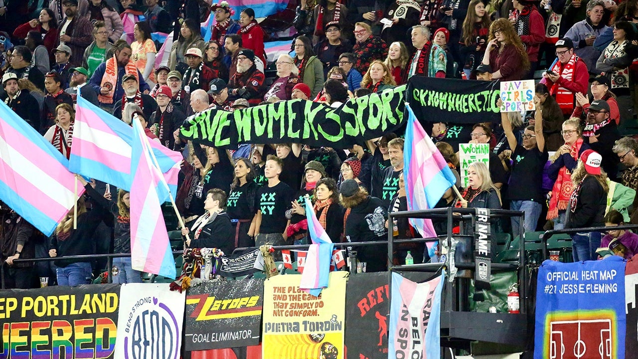'Save Women’s Sports' activists ejected from NWSL match after being struck, confronted by pro-trans crowd