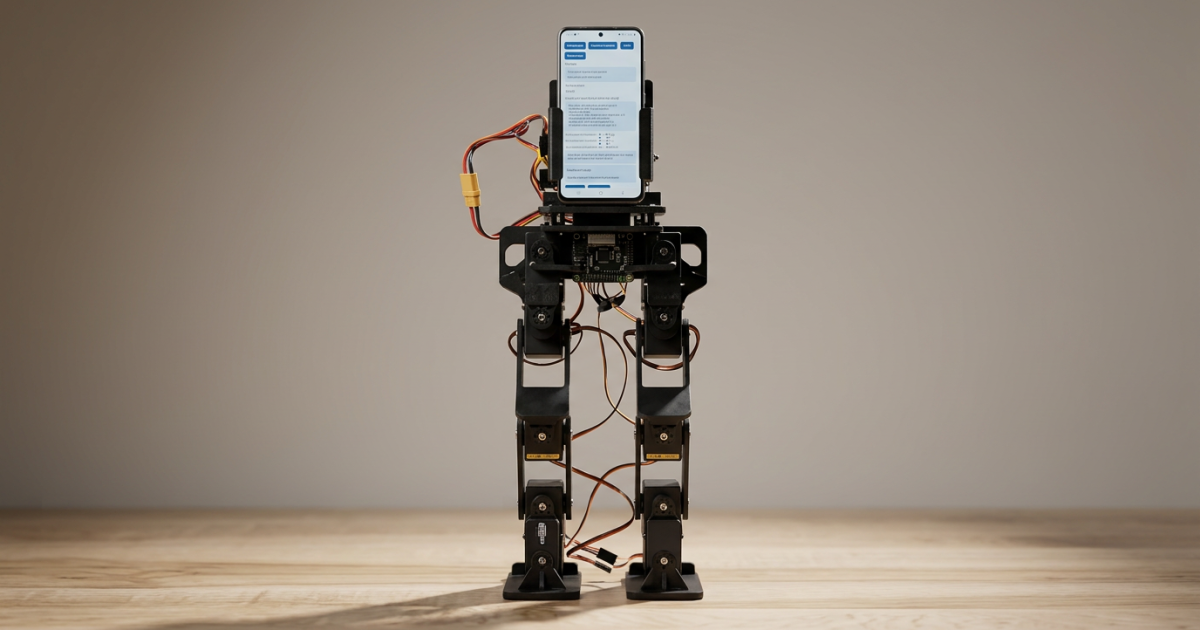 AI-generated image based on the real PhoneBot