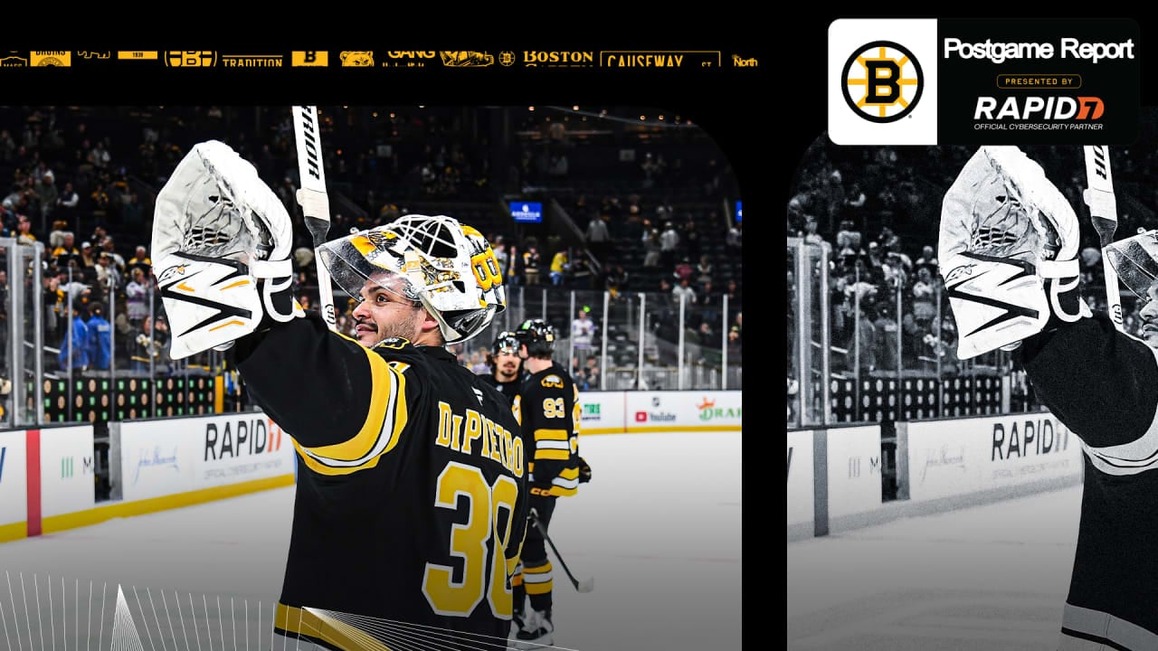Michael DiPietro Earns First NHL Shutout in Bruins Rout of Predators