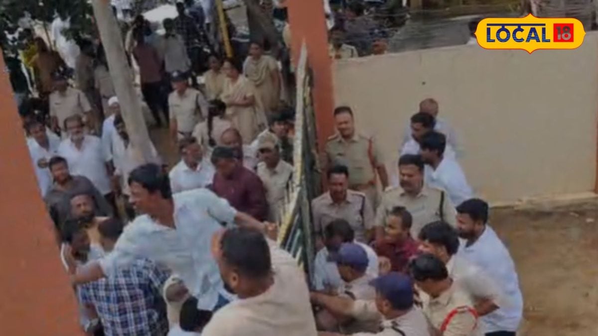 Political Factions Clash During Municipal Nomination Filing in Punganur